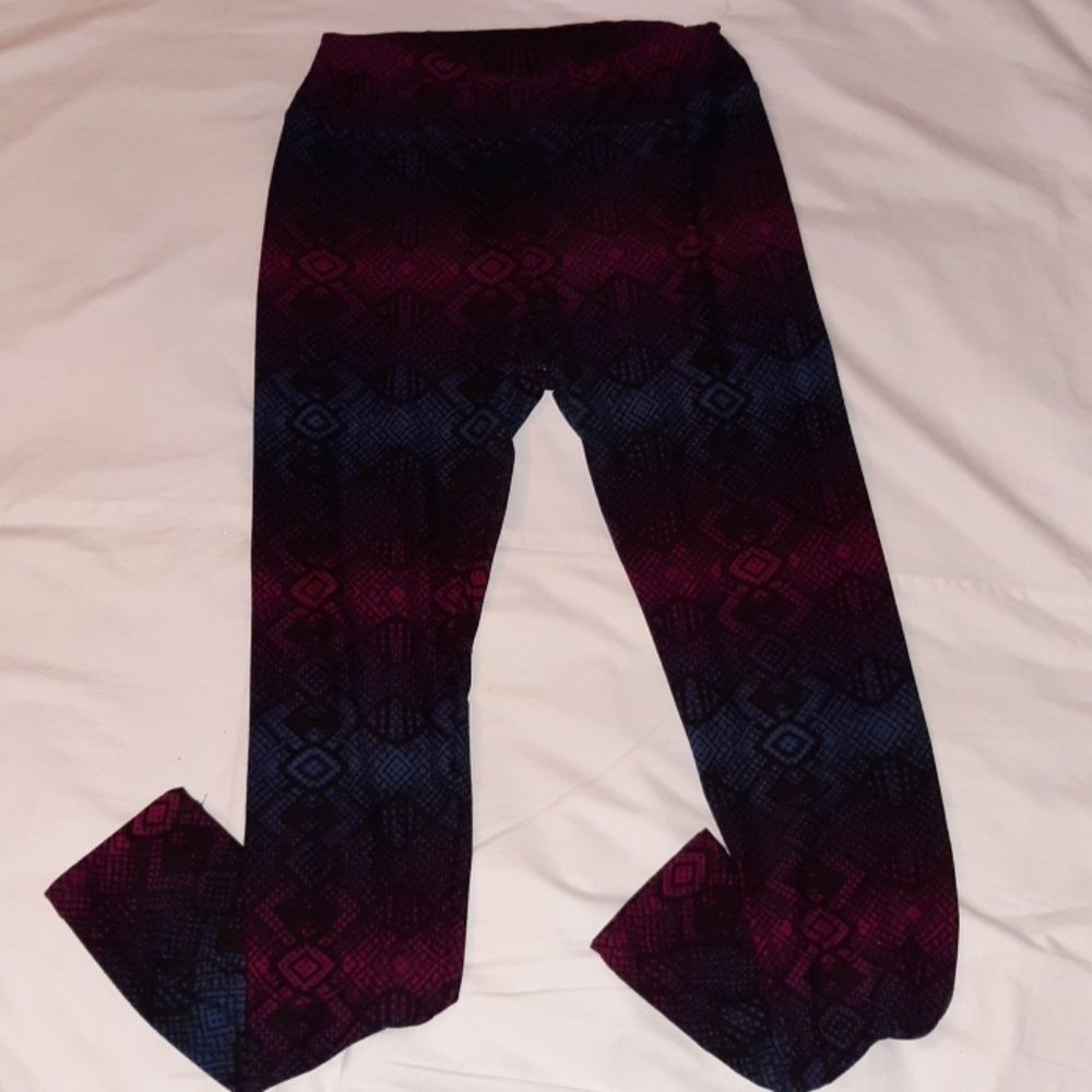 LuLaRoe Jewel Tone Snakeskin Print Leggings OS FINAL PRICE